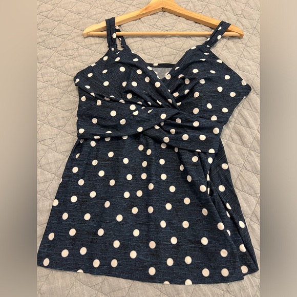 Miraclesuit Polka Dot Tankini Top & Bottoms NWOT - Picture 4 of 9